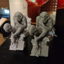 monkey skull & garden 3d print model - Mito3D