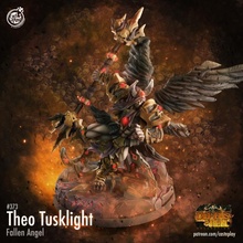 theo tusklight pre-supported store hell warhammer angel fallen dnd demons castnplay depths 3d print model - Mito3D