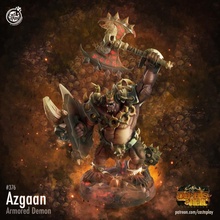 azgaan pre-supported store demon fantasy hell warhammer volcano castnplay proxy presupported avernus 3d print model - Mito3D