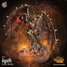 agath pre-supported store demon fantasy female hell warhammer proxy demonette presupported avernus charos 3d print model - Mito3D