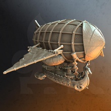 drakkar dirigible alas jabalí Tienda vikingo steampunk asaltante bote 3d print model - Mito3D