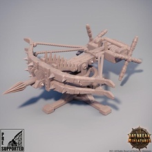 craniano montado besta stoneborn loja dragões masmorras mini miniatura draconato tampo mesa jogo guerra aurora 3d print model - Mito3D