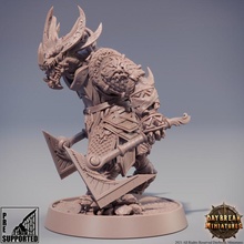 kunzite southern rebels - stoneborn mountains store dragons dungeons mini miniature dragonborn tabletop wargame axes daybreak 3d print model - Mito3D