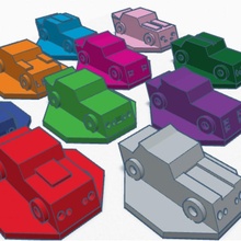 vektorace jeu plateau voitures Douane version jeux société formula8 f8 3d print model - Mito3D