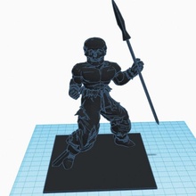 deathwarrior 3d print model - Mito3D