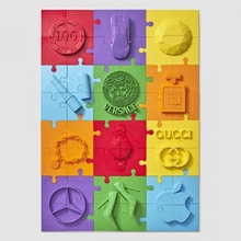 goods life poster apple diamond jigsaw rolex money gucci mercedes chanel tiffany versace 3d print model - Mito3D