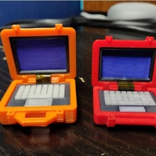 miniature laptop insert hinged mini pelican case 20 fashion & accessories prop suitcase 3d print model - Mito3D
