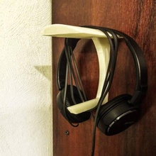 basic wall mounted headphone holder gadgets & electronics mount stand 3d print model - Mito3D