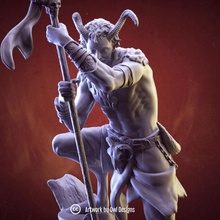 satyr warlock toys & games dragons dungeons fantasy rpg painting miniature tabletop 3d print model - Mito3D