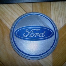 merkez allık jant kapağı Ford hayran Sanat 3d print model - Mito3D