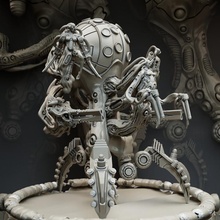 mechanical hive imperium form toys & games 40k alien boss dark horror monster science wargames warhammer scifi giger zerg tyranids biomechanical grimdark dystopia sciencfiction 3d print model - Mito3D
