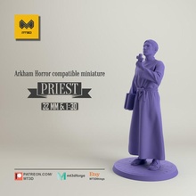 Priester Arkham Grusel kompatibel Spielzeuge Spiele Miniaturen Miniatur Horror 3d print model - Mito3D