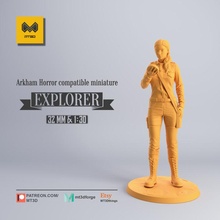 explorer - arkham horror compatible toys & games girl miniatures miniature arkhamhorror 3d print model - Mito3D