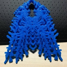orgánica colgante collar pin v 3 joyería moda paramétricas 3d print model - Mito3D