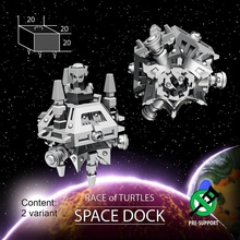 Platz Dock Schildkröte Rennen Spielzeuge Spiele Miniaturen sci fi Raumschiff 3dprint Brettspiele Tischplatte Schildkröten Raumfahrzeug Tafel stellar ti4 3d print model - Mito3D