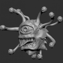 beholder toys & games gaming miniatures dungeonsanddragons tabletop creatures dnd tabletopgaming eyetyrant eyecreature 3d print model - Mito3D