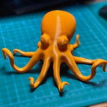 poulpe bande dessinée jouets Jeux animal océan mer l'eau tentacule Marin 3d print model - Mito3D