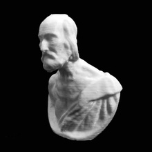 bust dr koeberl fine arts museum ghent belgium scan 3d print model - Mito3D
