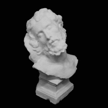 head dead christ fine arts museum ghent belgium scan 3d print model - Mito3D
