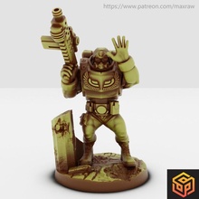 consortium's border guards toys & games 40k fdm soldier warhammer miniature boardgame tabletop 50mm infinity 28mm dnd tabletopgame 3d print model - Mito3D
