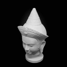 suryavarman busto scan escultura reconstrução 3d print model - Mito3D