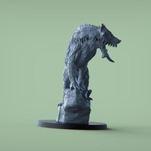 infierno lobo juguetes juegos rpg juego guerra dnd Hellwolf Hellhaund 3d print model - Mito3D