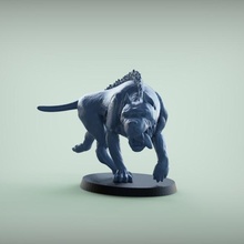 hellhaund pitbull toys & games dog wargame dnd 3d print model - Mito3D
