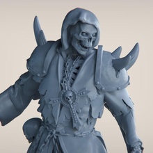 reaper toys & games demon hell rpg skeleton warhammer priest death dead wargame dnd sorcerer necromancer shaman 3d print model - Mito3D