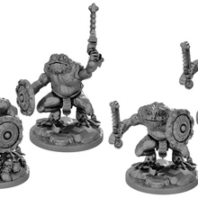 rana guerriero scinco proxy serafone esercito miniature warhammer resina Dungeons and Dragons dnd guerrieri 25mm lucertola bullywug ageofsigmar grung frogfolk grippli pre supported in miniatura 3d print model - Mito3D