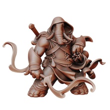 éléphant jouets Jeux archer dragons donjons fantaisie marteau guerre miniature l'éléphant ranger dnd loxodon 3d print model - Mito3D