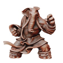 elephantfolk toys & games dragons dungeons fantasy fighter monk warhammer miniature elephant dnd loxodon 3d print model - Mito3D