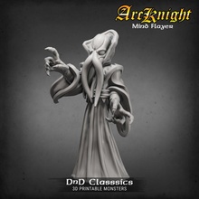 mind flayer tabletop classics series 1 toys & games 3d monster minis d&d dnd 3e illithid 5e mindflayer 4e 2e 3d print model - Mito3D