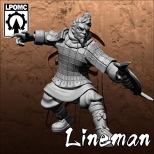 qin-terracotta tomb king-lineman 05 toys & games bowl fantasy football game king undead blood tabletop lineman 3d print model - Mito3D