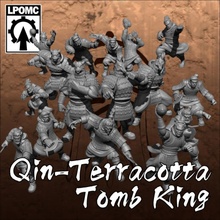 qin-terracotta tomb king fantasy football team toys & games bowl game undead blood guardian tabletop lineman thrower blitzer 3d print model - Mito3D