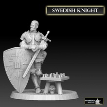 knight sweden toys & games 40k seal soldier viking warhammer warrior scandinavia block norse paladin antonius mordheim crusader sigmar dane seventh sydow 3d print model - Mito3D