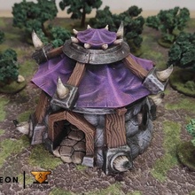 ork kulübe hayran Sanat ev arazi savaş oyunları Warhammer oyunu manzara 3d print model - Mito3D