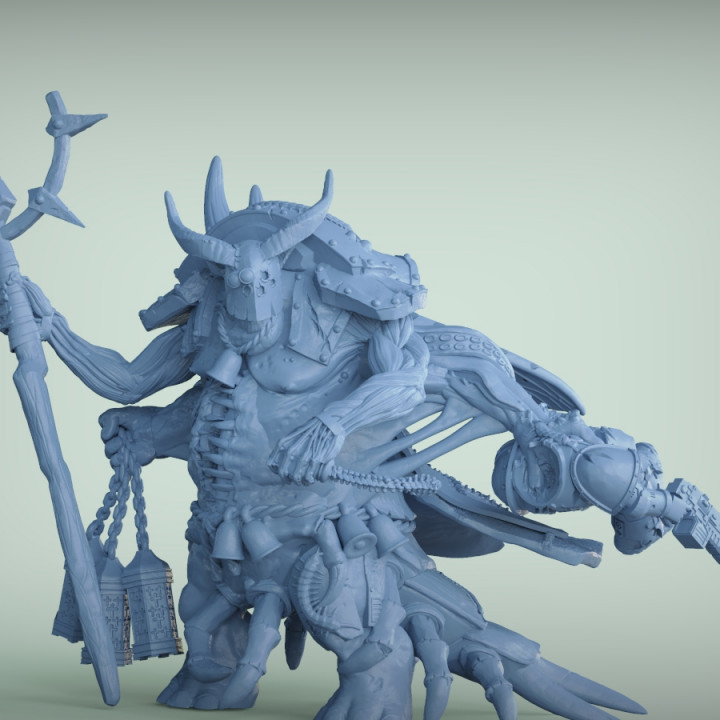 aldebaran démon marteau guerre jeu nurgle w40k démonprince demon prince scalapendre 3D print model - Mito3D
