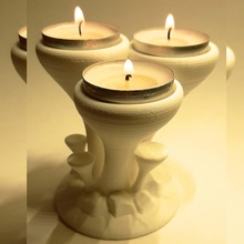 candlestick mushrooms candle mushroom candles 3d print model - Mito3D