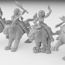 elfo leão bruxa cavalaria miniaturas modular duende fantasia martelo guerra tampo mesa jogo dnd rei kow miniatura mântico Elfo alto opr 3d print model - Mito3D