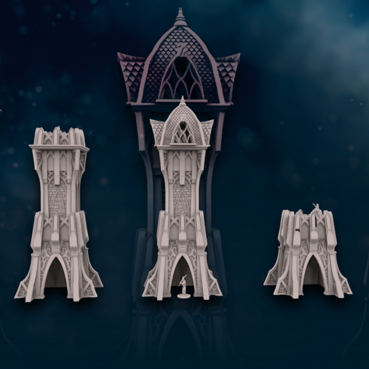 elfo torre digital 3dprint patreon davalegames 3D print model - Mito3D