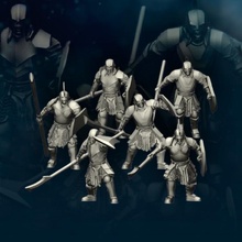super orcs spearman - digital store miniatures 3dprint patreon davalegames 3d print model - Mito3D