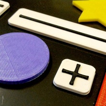 tapis riel tactile verser op rations jouets Jeux soulagement jeu opération cit malvoyant aveugle bassevision chien dgr autonomie math matique 3d print model - Mito3D
