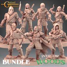 bandits bundle toys & games dragon mini roleplay miniature tabletop dungeon bandit galaad 3d print model - Mito3D