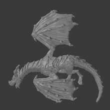 dead dragon toys & games dragons dungeons miniatures roleplay tabletop 28mm pathfinder casualty 3d print model - Mito3D