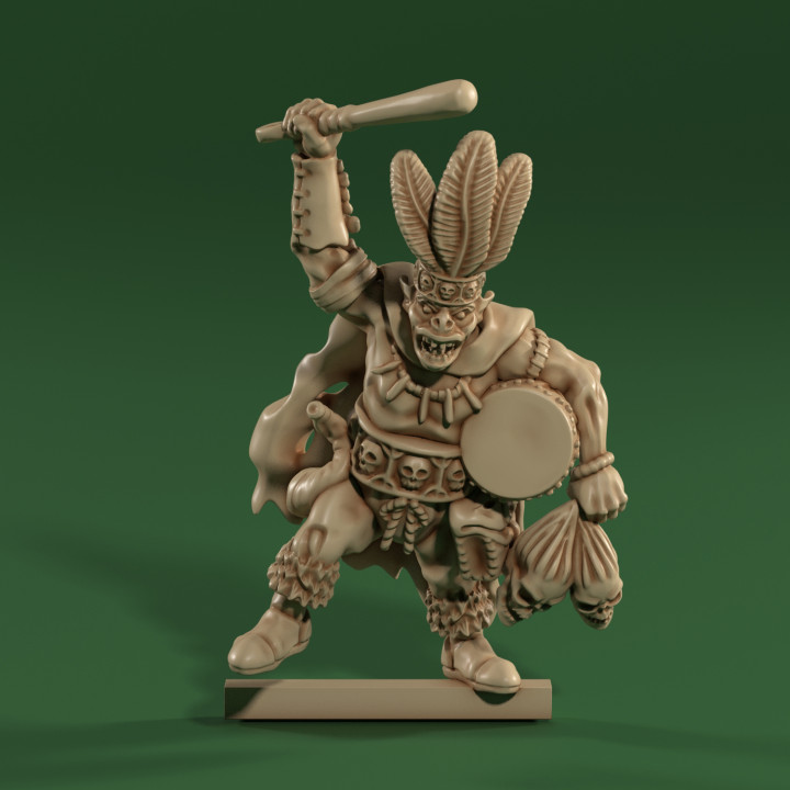 orco esercito sciamano giocattoli Giochi gratuito draghi dungeon procedura guidata strega tamburo tavolo batterista chierico schermaglia 3D print model - Mito3D