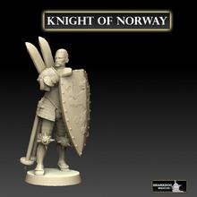 şövalye Norveç oyuncaklar oyunlar 40k Ortaçağa ait asker Warhammer Norveççe kayaklar kaşif Norse paladin süvari Mordheim haçlı 54mm Sigmar Darklands dane hirdman kayakçı 3d print model - Mito3D