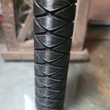 replica airsoft silencer spirals 14mm negative threads sports & outdoor cool gun air spiral barrel nosupports soft silence 3d print model - Mito3D