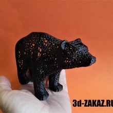 oso voronoi remezclar jardín 3d print model - Mito3D