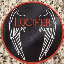 Lucifer logo moda Aksesuarlar şeytan palet renkli mmu netfix 3d print model - Mito3D