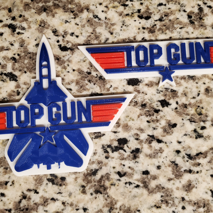 Gewehr Logo Mode Zubehör Film Flugzeug Palette Top Gun 3D print model - Mito3D